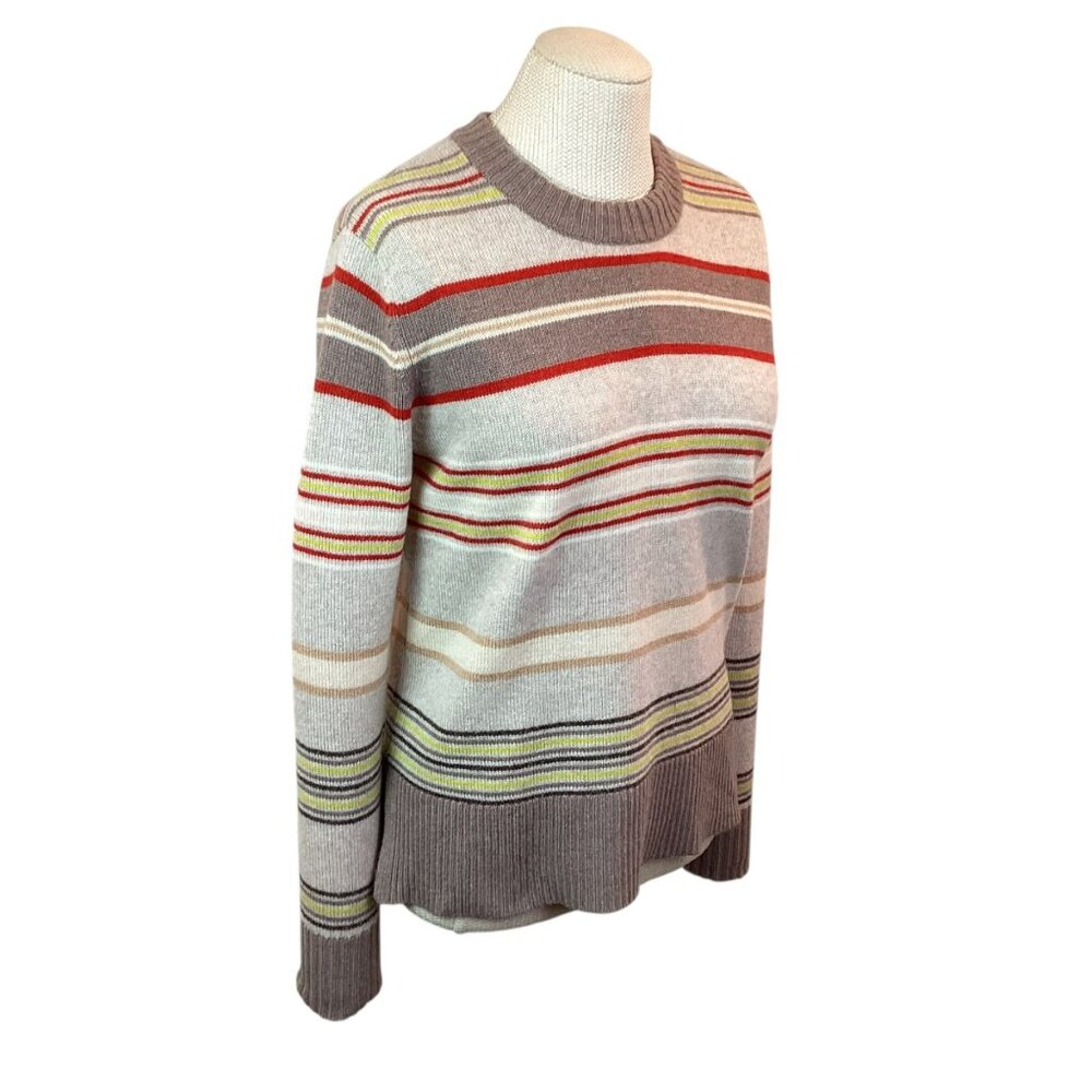 Autumn Cashmere Sweater Crew Neck 100% Cashmere Striped XS - Picture 5 of 9